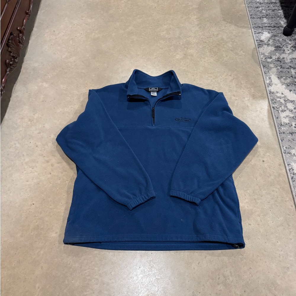 Realtree Men's Navy Zip-Up Sweater